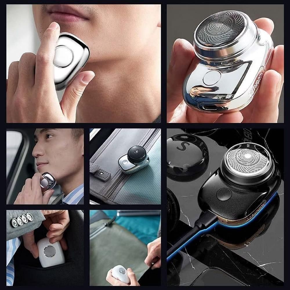 Mini Electric Shaver for Men – Portable Rechargeable Razor | Wet & Dry Use